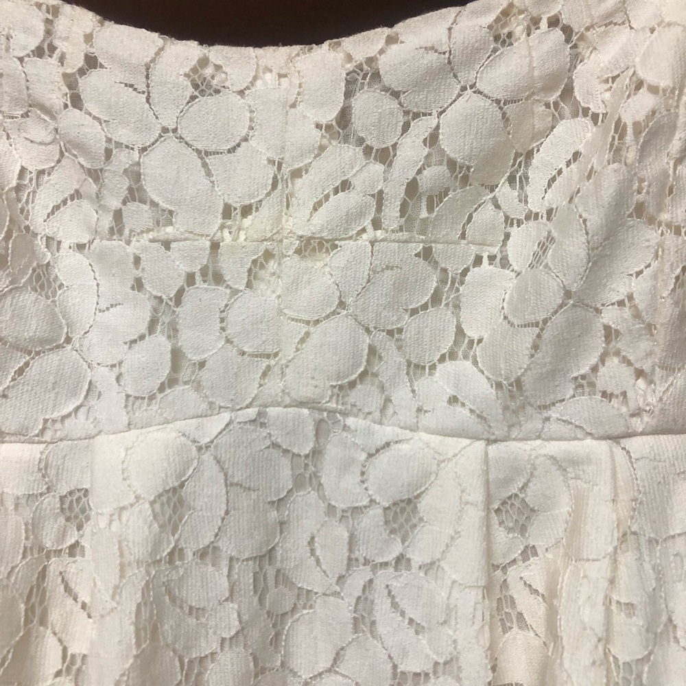 Ivory Lace Zip Back Halter Top Small Twenty One - Picture 6 of 7